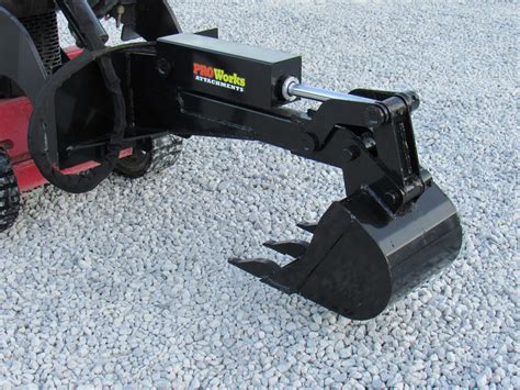 mini skid steer backhoe attachment|mini skid steer excavator attachment.